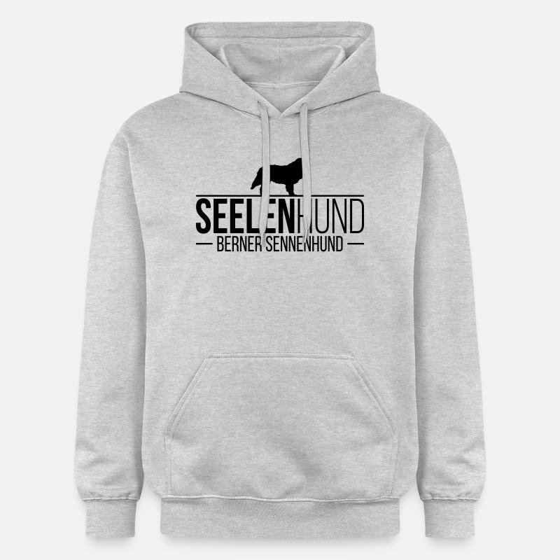 BOUVIER BERNOIS chien âme - Sweat à capuche Softstyle® Gildan Unisexe - gris clair chiné