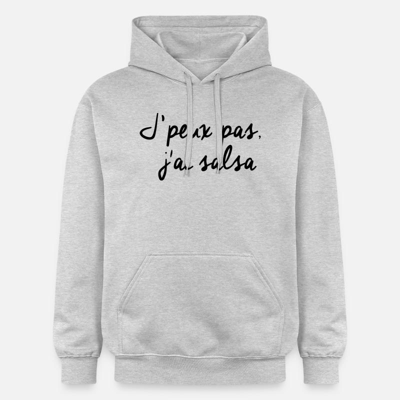 J'peux pas j'ai Salsa - Sweat à capuche Softstyle® Gildan Unisexe - gris clair chiné