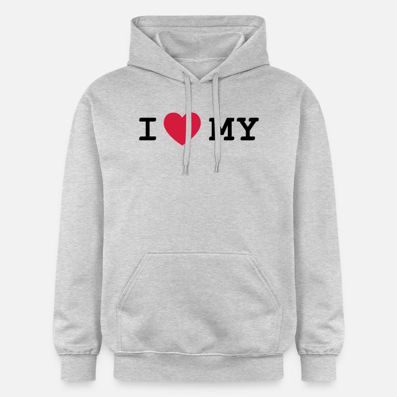 J'adore - Sweat à capuche Softstyle® Gildan Unisexe - gris clair chiné