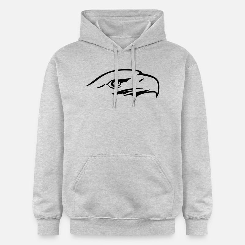Eagle eye - Illustration vectorielle - Sweat à capuche Softstyle® Gildan Unisexe - gris clair chiné