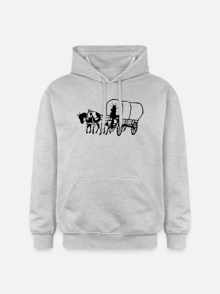 Wagon - Gildan Unisex Softstyle® Midweight Hoodie - light heather grey