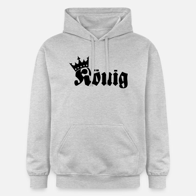 König - Sweat à capuche Softstyle® Gildan Unisexe - gris clair chiné