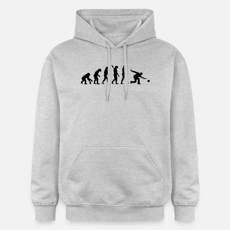 Évolution Bowling - Sweat à capuche Softstyle® Gildan Unisexe - gris clair chiné