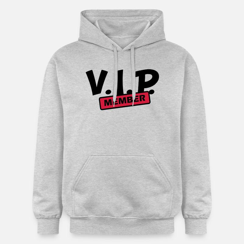 membre VIP - Sweat à capuche Softstyle® Gildan Unisexe - gris clair chiné