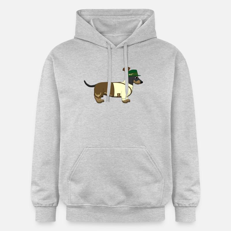 Teckel Bavière - Sweat à capuche Softstyle® Gildan Unisexe - gris clair chiné