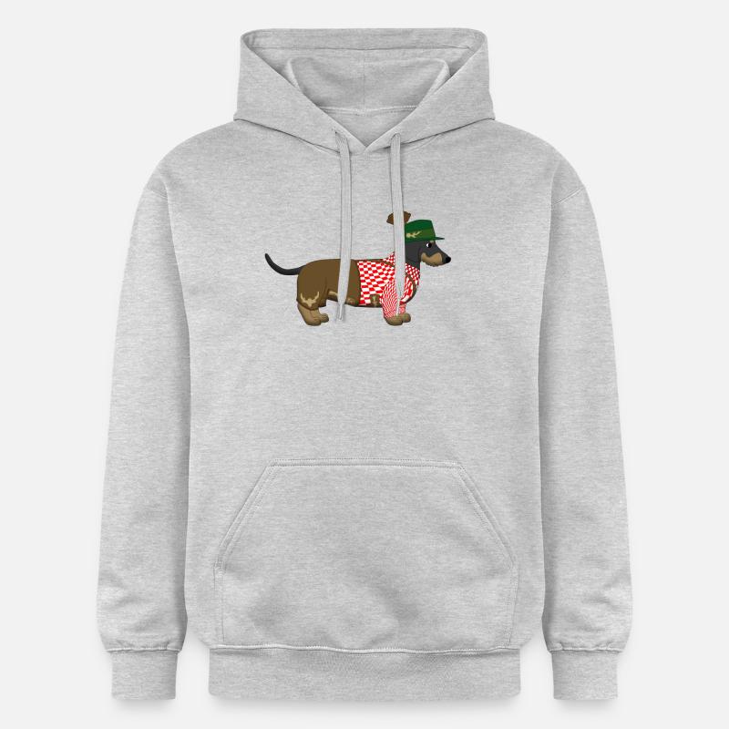 Teckel Bavière 2 - Sweat à capuche Softstyle® Gildan Unisexe - gris clair chiné