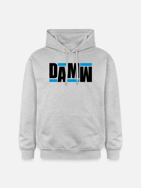 DAMW Retro - Gildan Unisex Softstyle® Midweight Hoodie - Hellgrau meliert