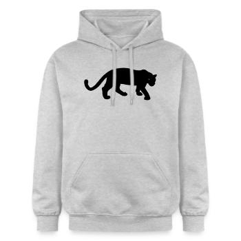 panther - Gildan Unisex Softstyle® Midweight Hoodie - light heather grey - Front - Liana (172cm) & Jaron (178cm)