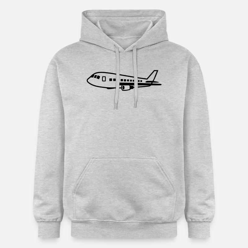 Avion - Sweat à capuche Softstyle® Gildan Unisexe - gris clair chiné
