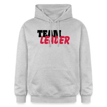 Team Leader - Gildan Unisex Softstyle® Midweight Hoodie - Hellgrau meliert - Vorne - Liana (172cm) & Jaron (178cm)