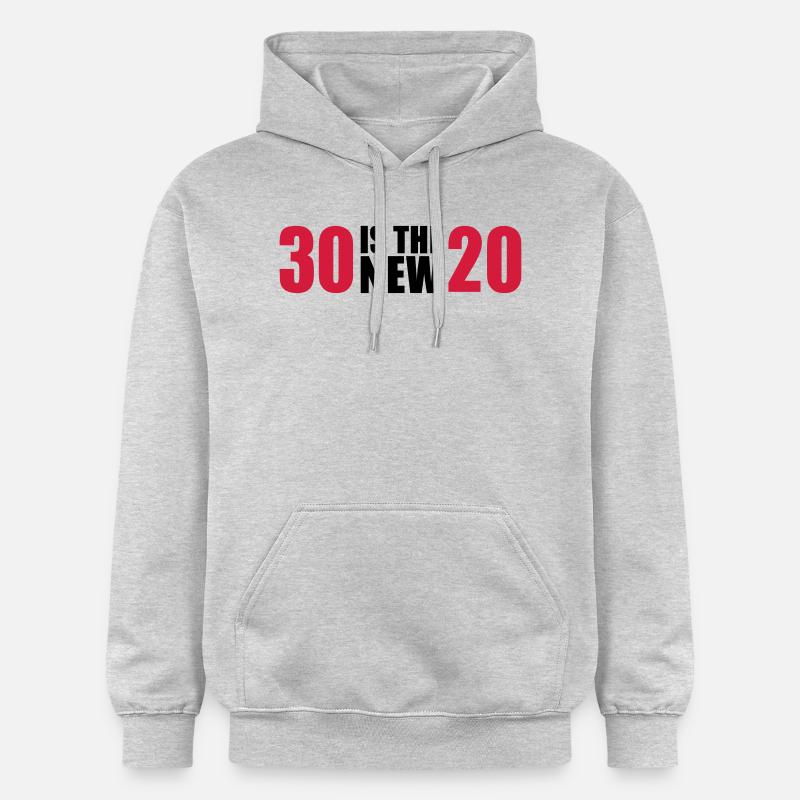 30 Anniversaire - Sweat à capuche Softstyle® Gildan Unisexe - gris clair chiné