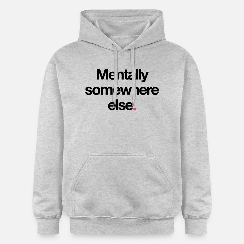 Mentally Somewhere Else. - Sweat à capuche Softstyle® Gildan Unisexe - gris clair chiné