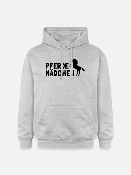Pferdemädchen - Gildan Unisex Softstyle® Midweight Hoodie - Hellgrau meliert