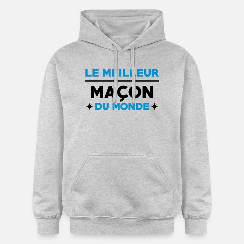 Maçon / Maçonnerie / Maconnerie / Macon - Sweat à capuche Softstyle® Gildan Unisexe - gris clair chiné
