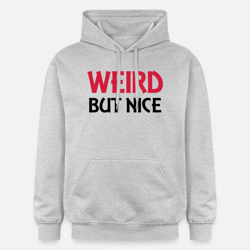 Weird but nice - Sweat à capuche Softstyle® Gildan Unisexe - gris clair chiné