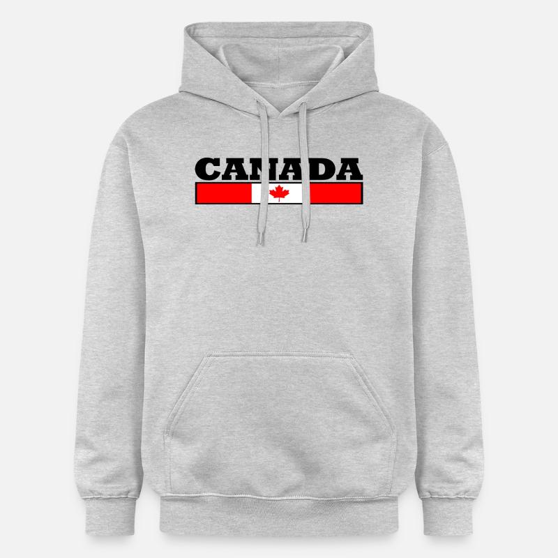 Drapeau du Canada - Sweat à capuche Softstyle® Gildan Unisexe - gris clair chiné