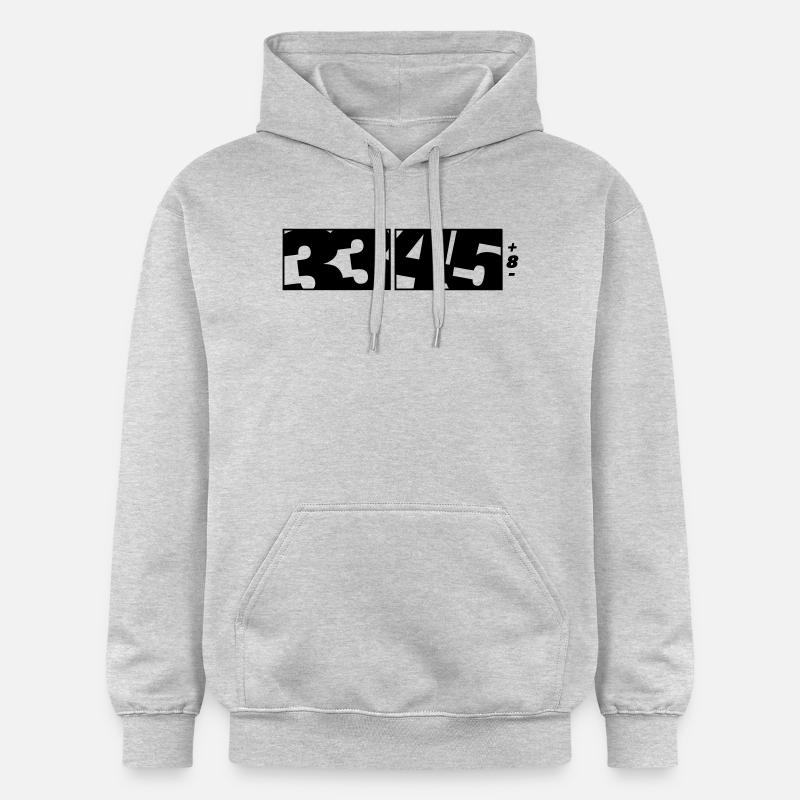 33/45 DJ Logo (1f) - Gildan Unisex Softstyle® Midweight Hoodie - Hellgrau meliert