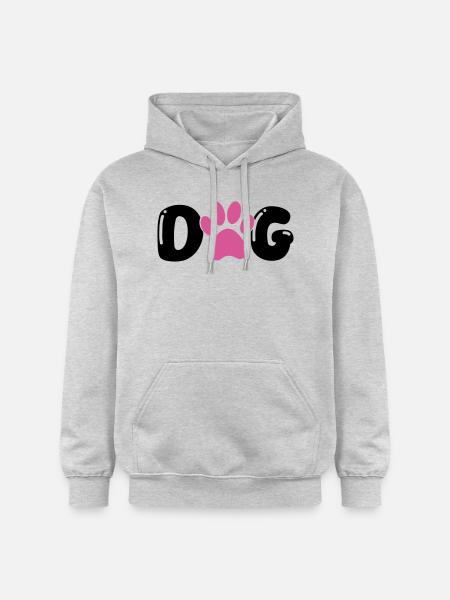 Dog Paw - Gildan Unisex Softstyle® Midweight Hoodie - light heather grey