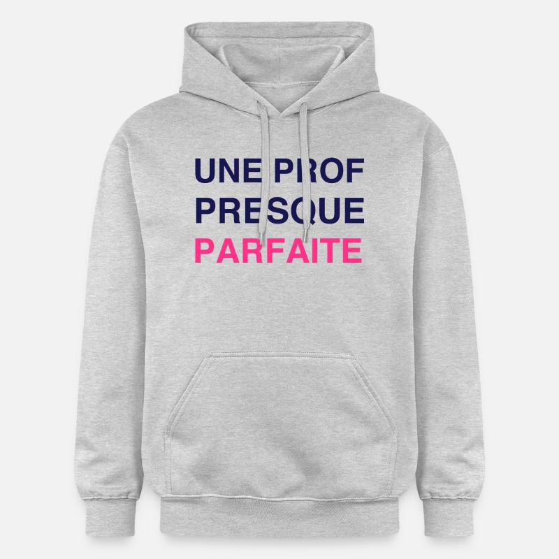 Ecole / Prof / Instit / Professeur / Maîtresse - Sweat à capuche Softstyle® Gildan Unisexe - gris clair chiné