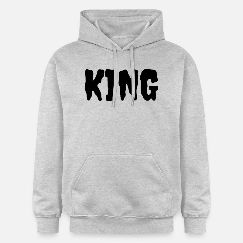 Ich bin ein König - Gildan Unisex Softstyle® Midweight Hoodie - Hellgrau meliert
