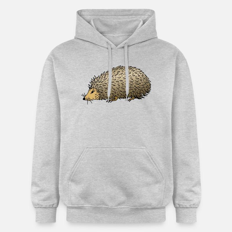 Hérisson - Sweat à capuche Softstyle® Gildan Unisexe - gris clair chiné