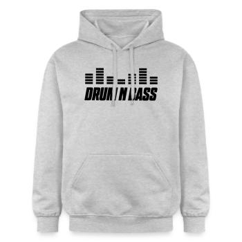 drum bass - Gildan Unisex Softstyle® Midweight Hoodie - Hellgrau meliert - Vorne - Liana (172cm) & Jaron (178cm)