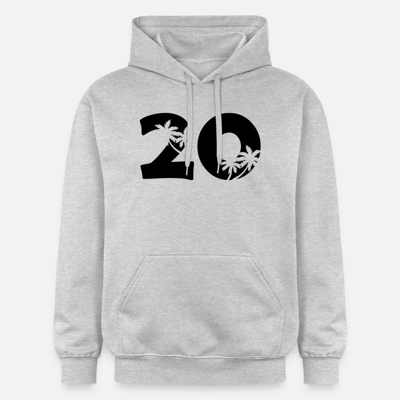 20 - Sweat à capuche Softstyle® Gildan Unisexe - gris clair chiné