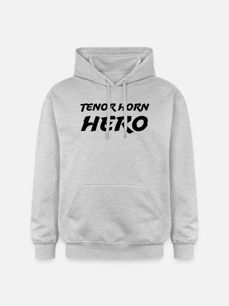 Tenor Horn Hero - Gildan Unisex Softstyle® Midweight Hoodie - light heather grey