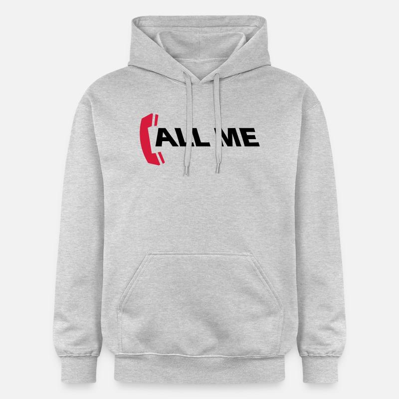 call_me_2c - Sweat à capuche Softstyle® Gildan Unisexe - gris clair chiné