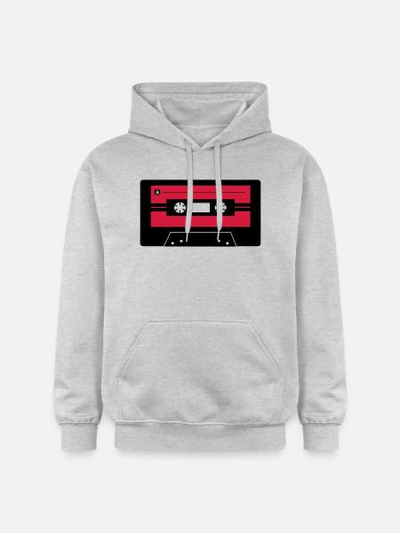 Kassette_farbe - Gildan Unisex Softstyle® Midweight Hoodie - Hellgrau meliert