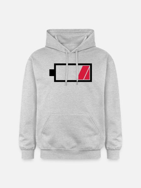 Battery empty - Gildan Unisex Softstyle® Midweight Hoodie - light heather grey