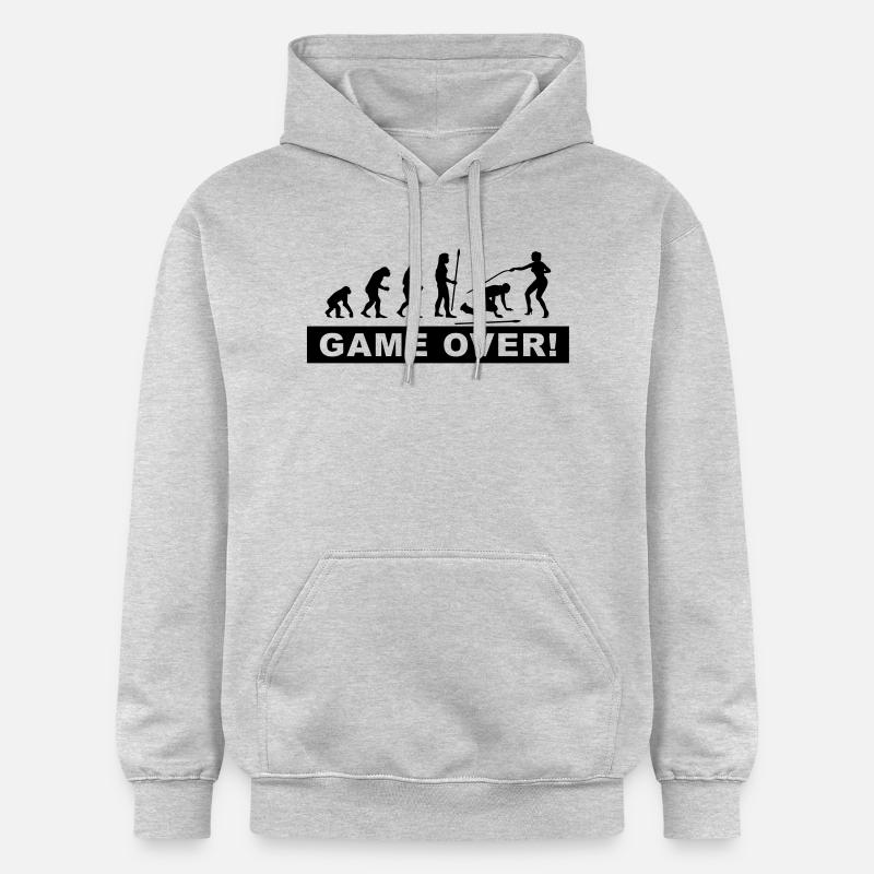 evolution_wedding4 - Sweat à capuche Softstyle® Gildan Unisexe - gris clair chiné