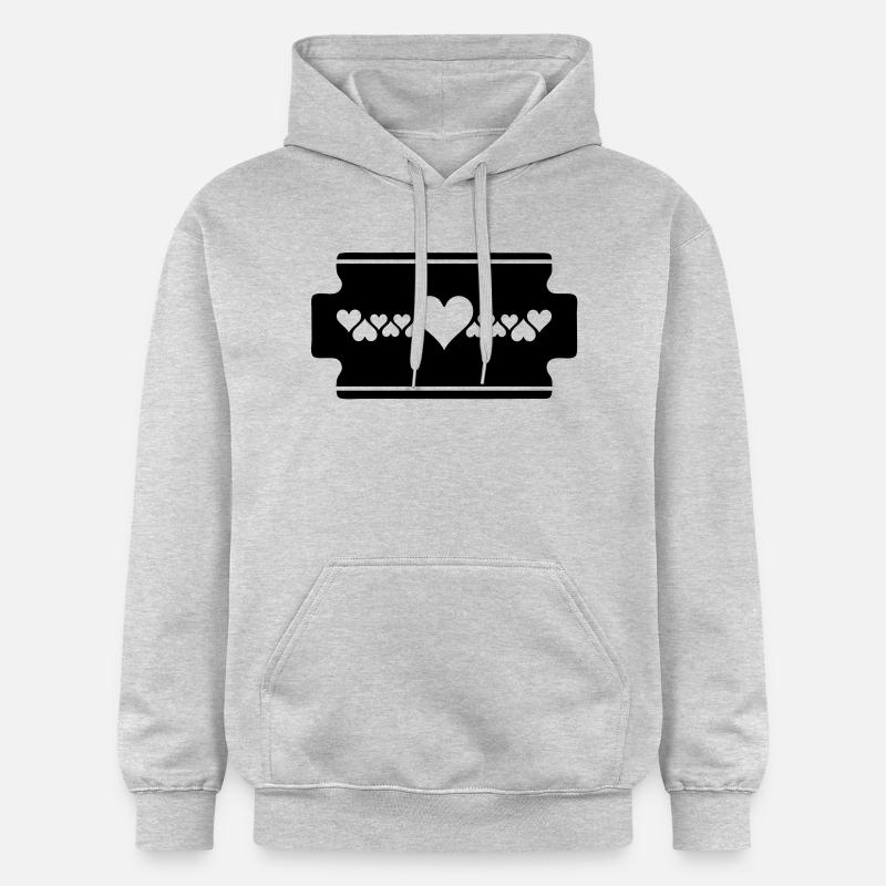 razorblade - Sweat à capuche Softstyle® Gildan Unisexe - gris clair chiné