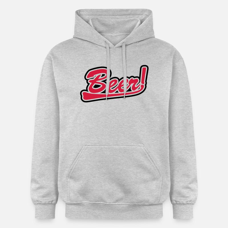 Bière - Sweat à capuche Softstyle® Gildan Unisexe - gris clair chiné