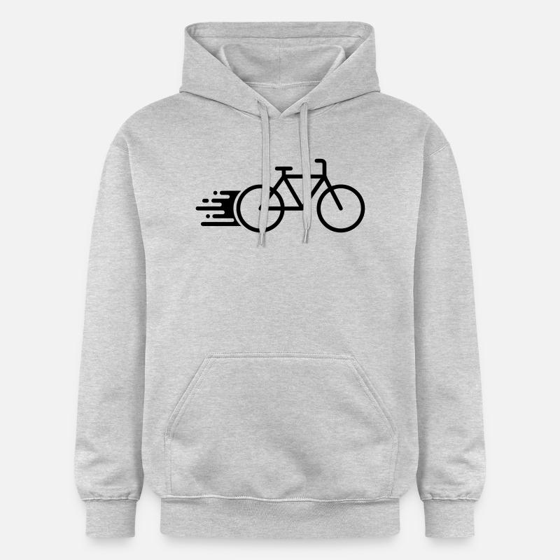 Vélo rapide - Sweat à capuche Softstyle® Gildan Unisexe - gris clair chiné