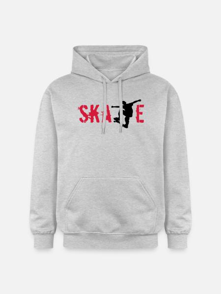 Skate - Sweat à capuche Softstyle® Gildan Unisexe - gris clair chiné