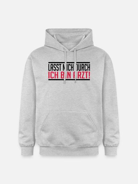Arzt - Gildan Unisex Softstyle® Midweight Hoodie - Hellgrau meliert