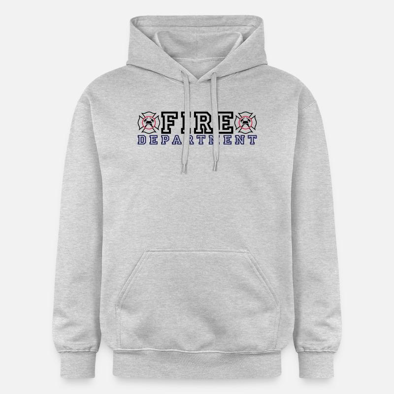 Fire Department avec Malteser Croix - Sweat à capuche Softstyle® Gildan Unisexe - gris clair chiné
