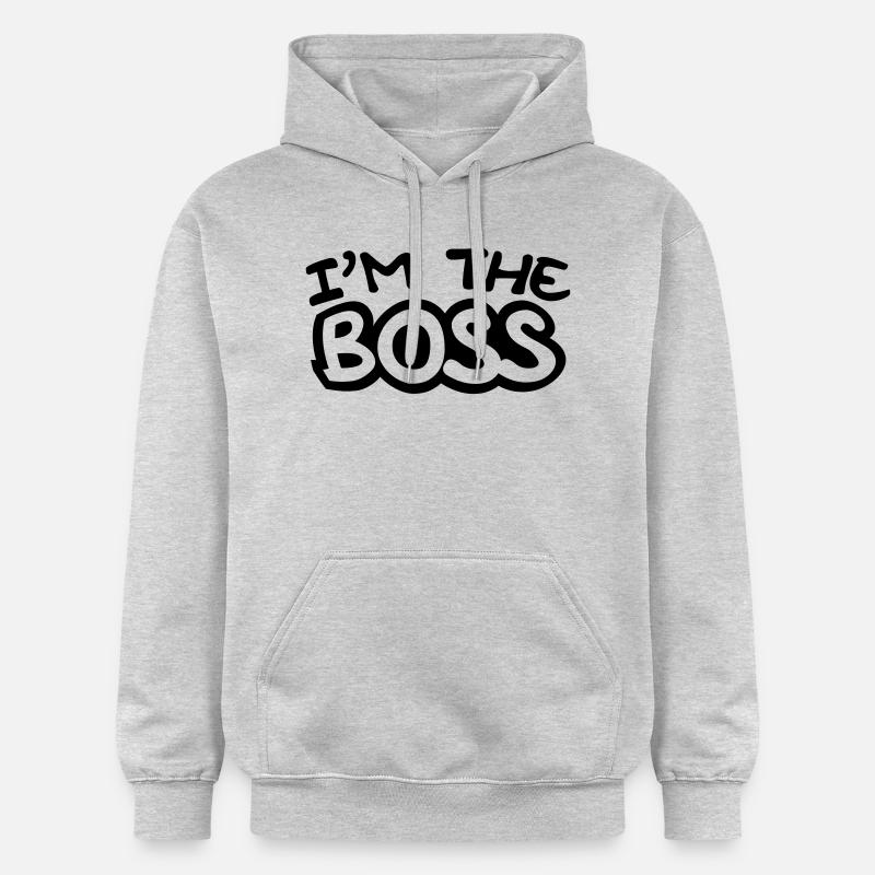 I'm The Boss Comic Style - Sweat à capuche Softstyle® Gildan Unisexe - gris clair chiné