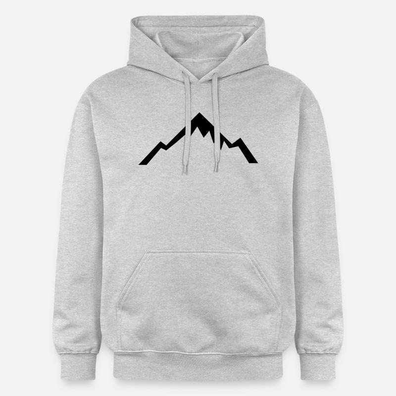 Mountain - Sweat à capuche Softstyle® Gildan Unisexe - gris clair chiné