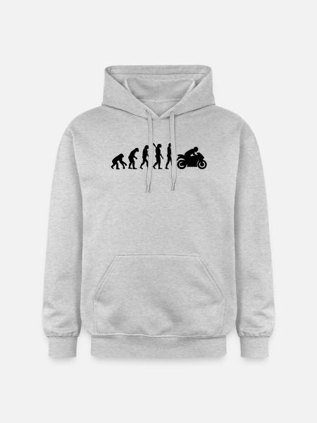 Moottoripyörä - Gildan Unisex Softstyle® Midweight huppari - meleerattu vaaleanharmaa