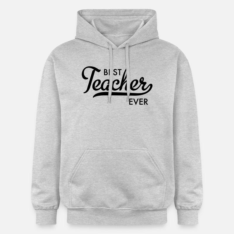 meilleur professeur jamais - Sweat à capuche Softstyle® Gildan Unisexe - gris clair chiné