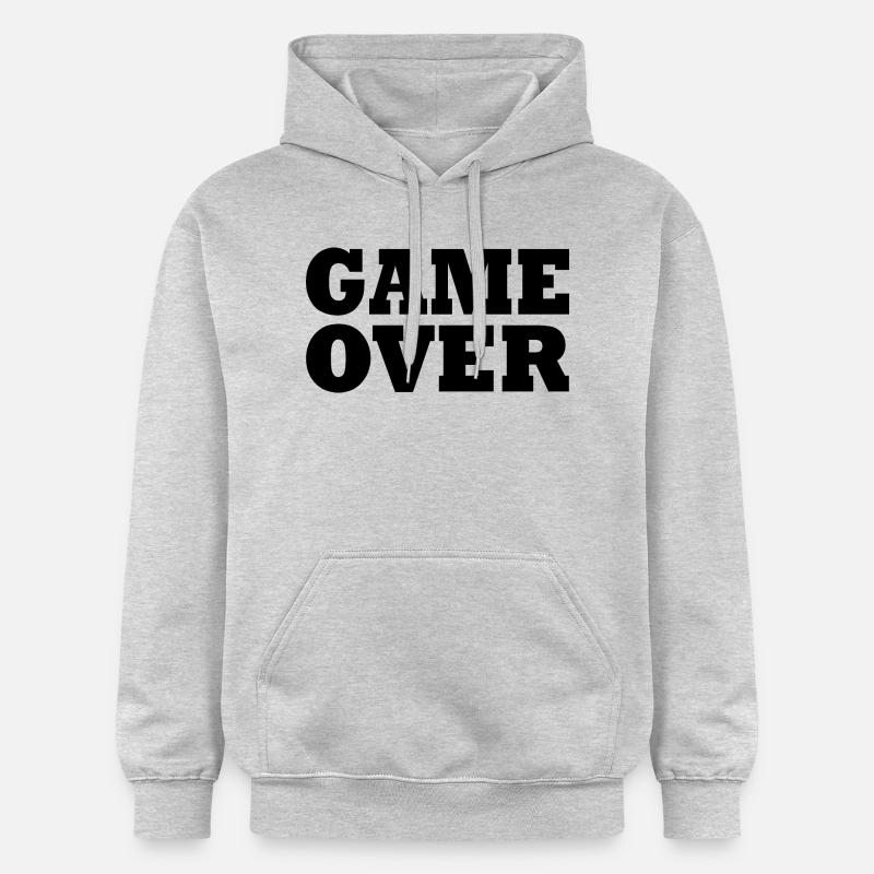Game over - Sweat à capuche Softstyle® Gildan Unisexe - gris clair chiné