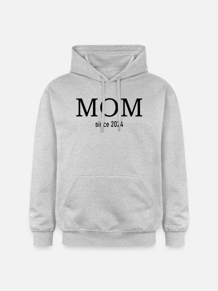 Mom since 2024 - Gildan Unisex Softstyle® Midweight Hoodie - light heather grey