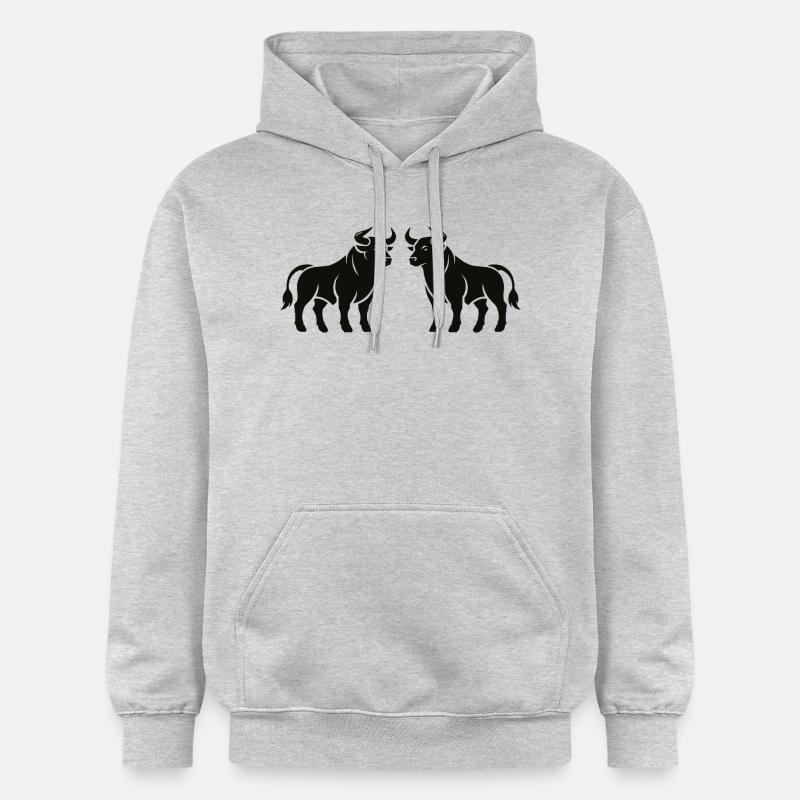bulls - Gildan Unisex Softstyle® Midweight Hoodie - light heather grey