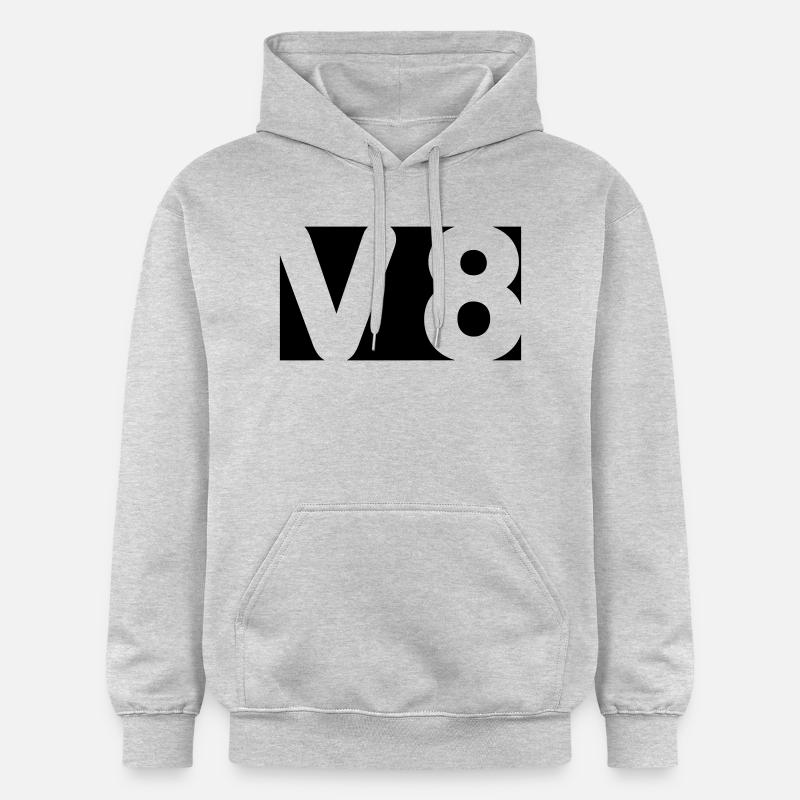 V8 - Farbwechsel möglich - Gildan Unisex Softstyle® Midweight Hoodie - Hellgrau meliert