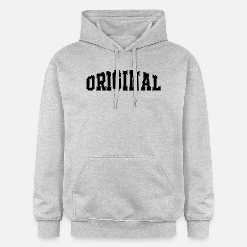 Langue source - Sweat à capuche Softstyle® Gildan Unisexe - gris clair chiné