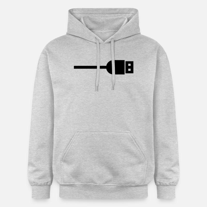 USB - Sweat à capuche Softstyle® Gildan Unisexe - gris clair chiné