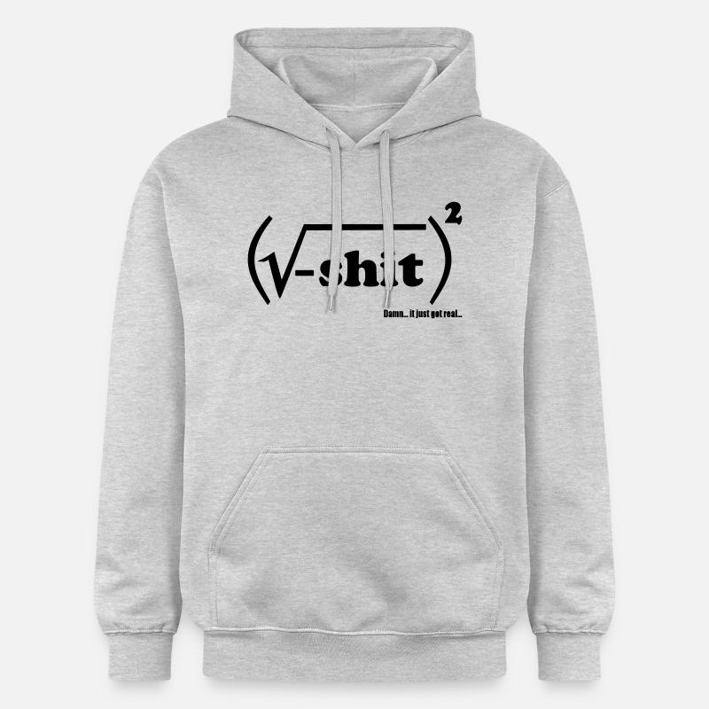 Shit is real - Sweat à capuche Softstyle® Gildan Unisexe - gris clair chiné