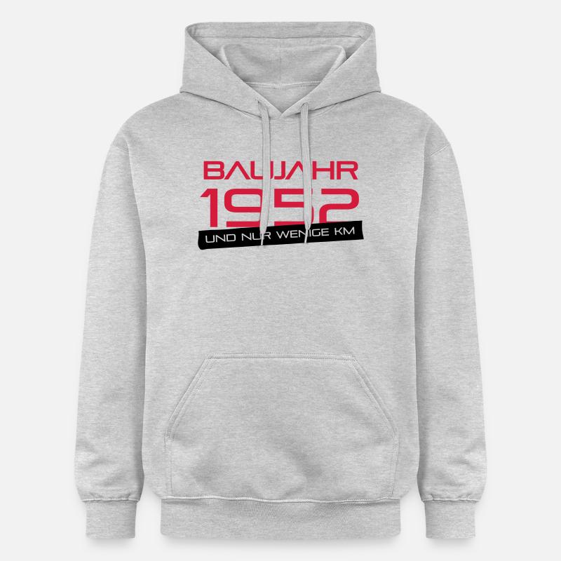 Peu km - Année 1952 - Sweat à capuche Softstyle® Gildan Unisexe - gris clair chiné